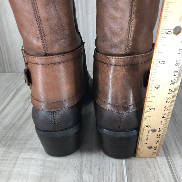 Arturo Chiang Riding Boots Women's 6 Bevin Brown Leather Tall Knee High - Picture 8 of 11